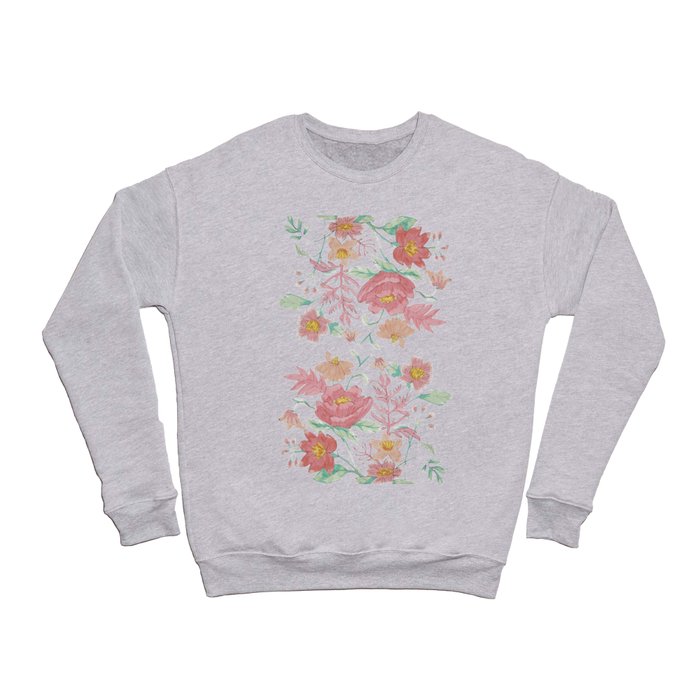 Flower watercolor pattern wild spirit floral botanical Crewneck Sweatshirt