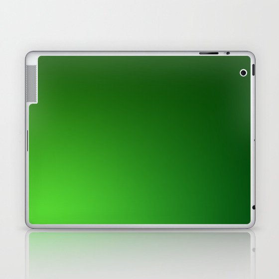 46 Green Gradient Background 220713 Minimalist Art Valourine Digital Design Laptop & iPad Skin