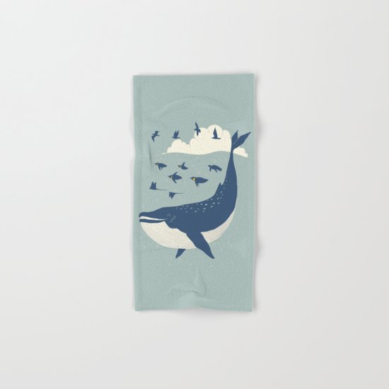 Fly in the sea Hand & Bath Towel