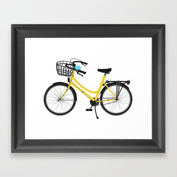 I want to ride my bicycle Framed Art Print