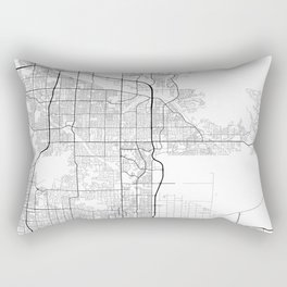 Minimal City Maps - Map Of Scottsdale, Arizona, United States Rectangular Pillow