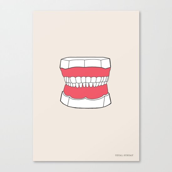 Uzual Teeth Canvas Print