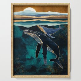 Moonlit Whales Serving Tray