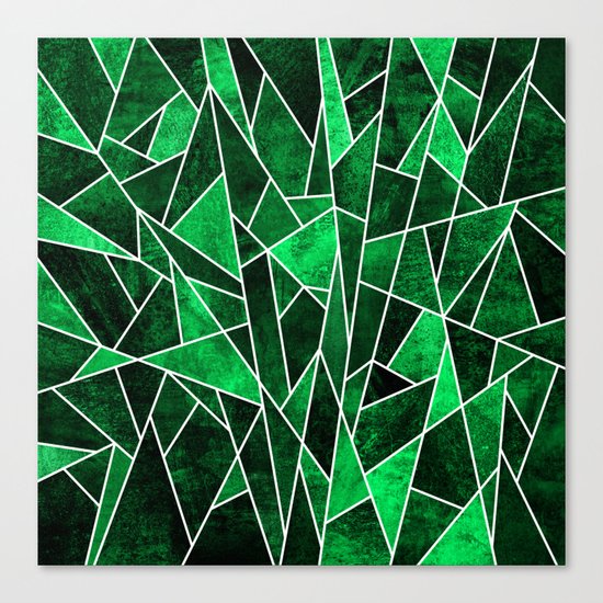 Shattered Emerald Canvas Print