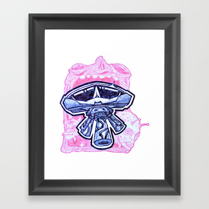 Alien Existence  Framed Art Print