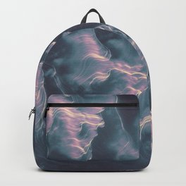 Undefined Location Backpack | Texture, Digital, Generative, Graphic Design, Fantasy, Surreal, Wavy, Dreamy, Graphicdesign, Pastel 