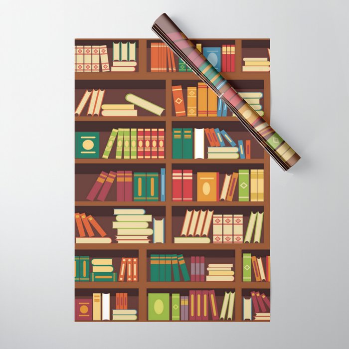 Book pattern Wrapping Paper by Unicorn_Unlimited
