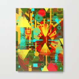 The emergence of the sun Metal Print | Print, Abstract, Creative, Modern, Abstrakt, Painting, Art, Colors, Abstraction, Digital 