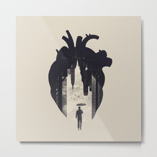 In the Heart of the City Metal Print