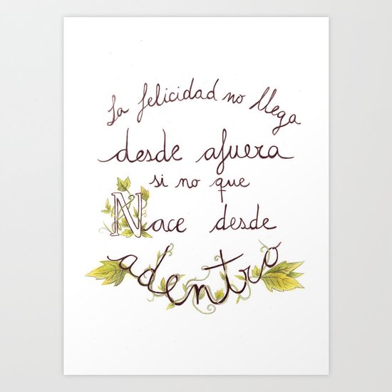 Bonheur Art Print
