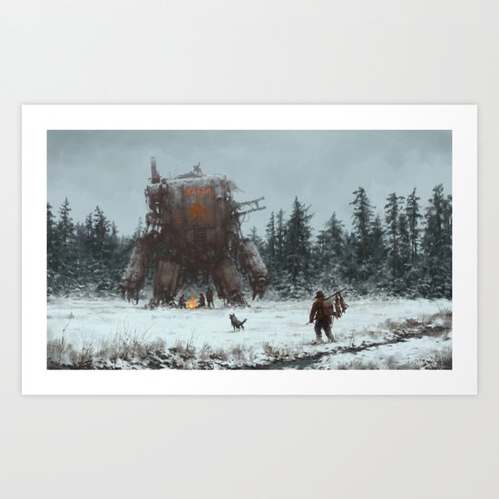 1920 - lunchtime Art Print