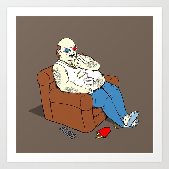 Couch Potato Art Print