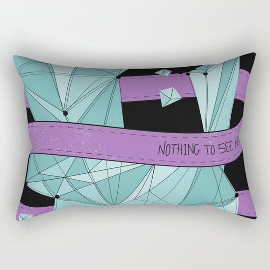 Nothing To See Here (B). Rectangular Pillow