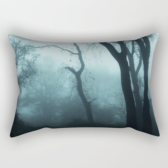 Dark Autumn Woods Rectangular Pillow
