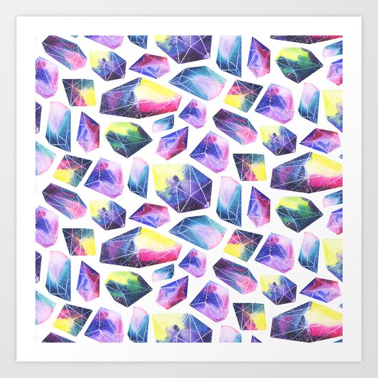 Space crystals Art Print