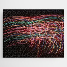 Blurred Whimsical Christmas Lights Jigsaw Puzzle