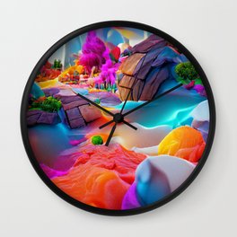 colored area Wall Clock