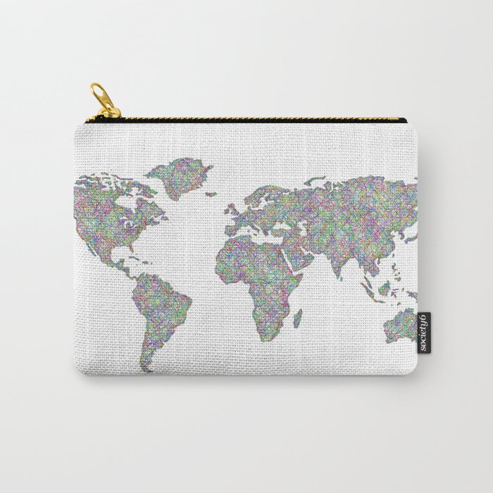 World map Carry-All Pouch