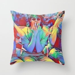 Dazed and Confused x flora Throw Pillow