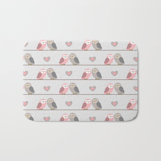 Owls in ♥ Bath Mat