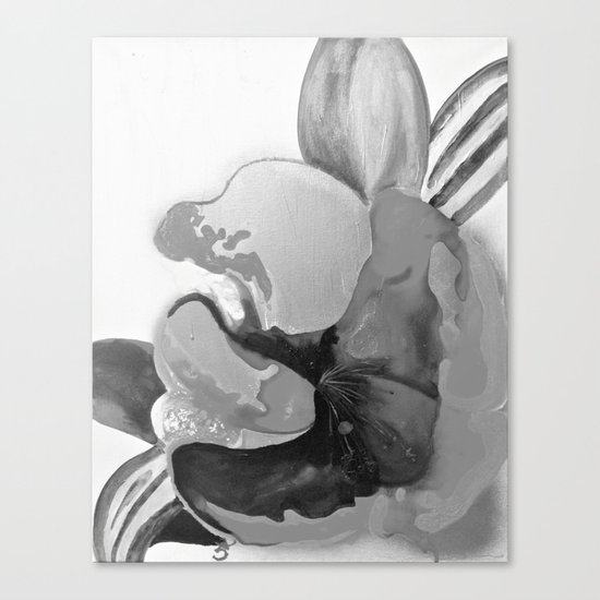 Burn The Flowers for Fuel Grey Canvas Print