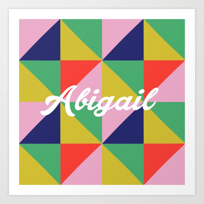Abigail Geo Brights Art Print