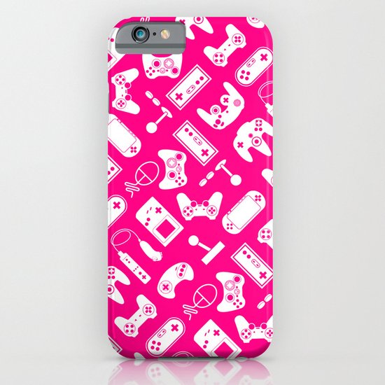 Control Your Game - White on Pink iPhone & iPod Case