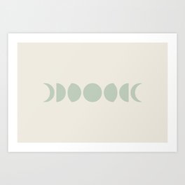 Minimal Moon Phases XI Art Print