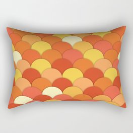 Laranja . Orange Rectangular Pillow