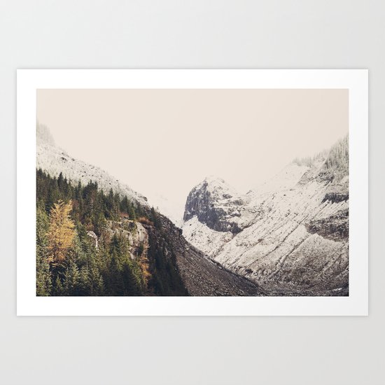 Winter Mountain Morning Art Print