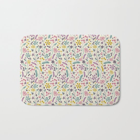 Retro Blooms (Candy) Bath Mat