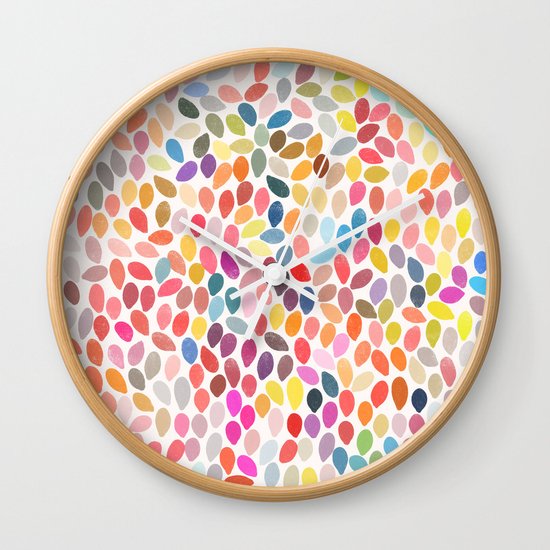 rain 3 sq Wall Clock