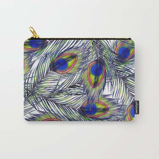 Peacock Pattern Carry-All Pouch