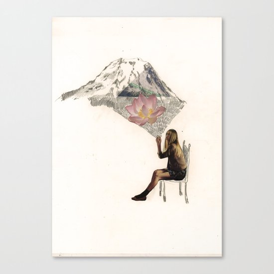 Imagination is more important than knowledge. Knowledge is limited. Canvas Print