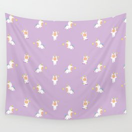 Baby Unicorn Pattern Baby in Pjs Wall Tapestry