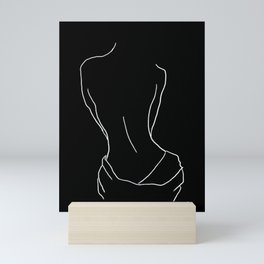 Female Curves (lounging after a bath) Mini Art Print