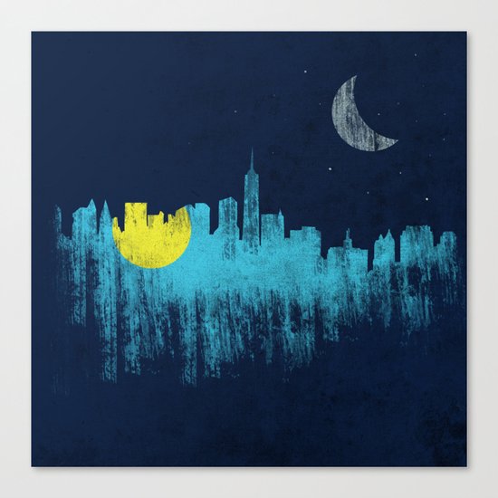 city that never sleeps Canvas Print