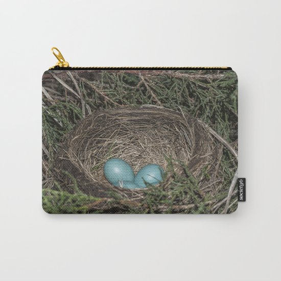Robins nest with eggs Carry-All Pouch