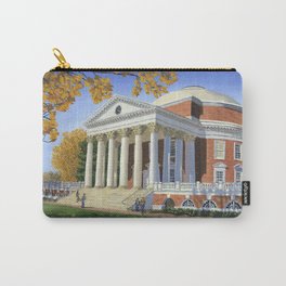 The Rotunda, UVA Carry-All Pouch | Thelawn, Painting, Illustration, Realism, Charlottesville, Rotunda, Uva, University, Virginia, Acrylic 