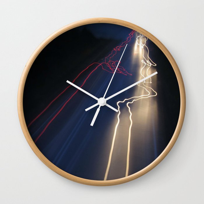 Whizzing Lights Wall Clock