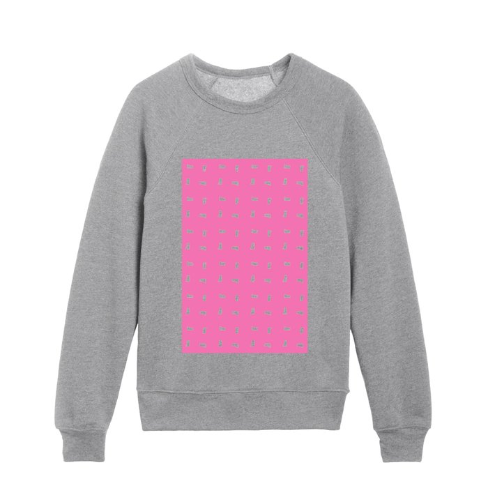 New optical pattern 130  Kids Crewneck