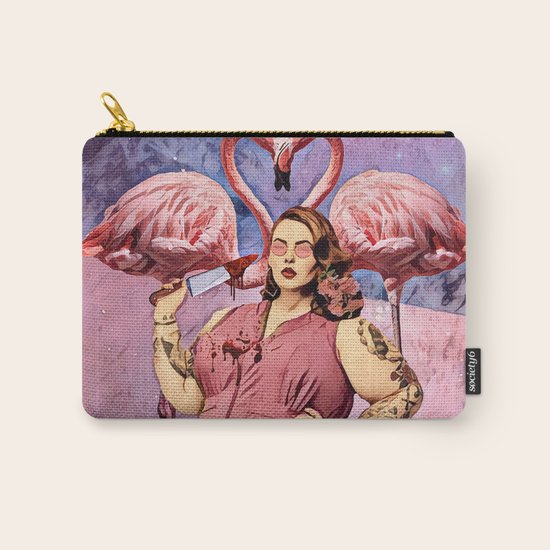 Flamingo Carry-All Pouch
