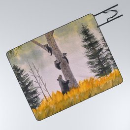 Bears In The Blue Ridge Mountains Picnic Blanket