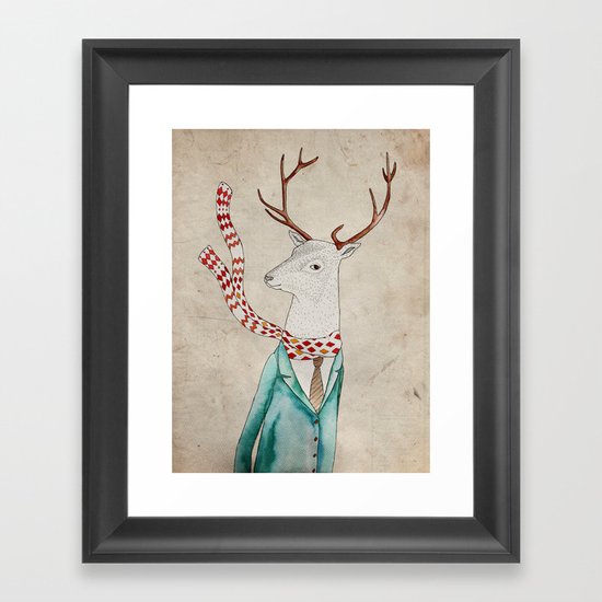 Dear deer. Framed Art Print