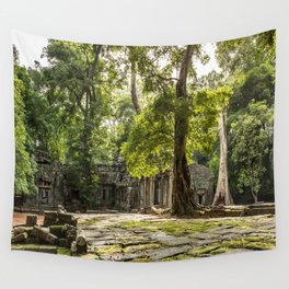 Ta Phrom, Angkor Archaeological Park, Siem Reap, Cambodia Wall Tapestry | Cambodia, Temples, Nature, Color, Architecture, Worldheritagesites, Siemreap, Landscape, Archaeologicalsites, Photo 