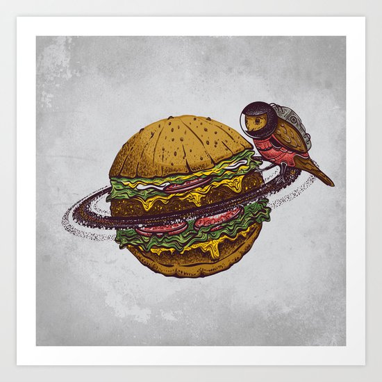 planet food Art Print