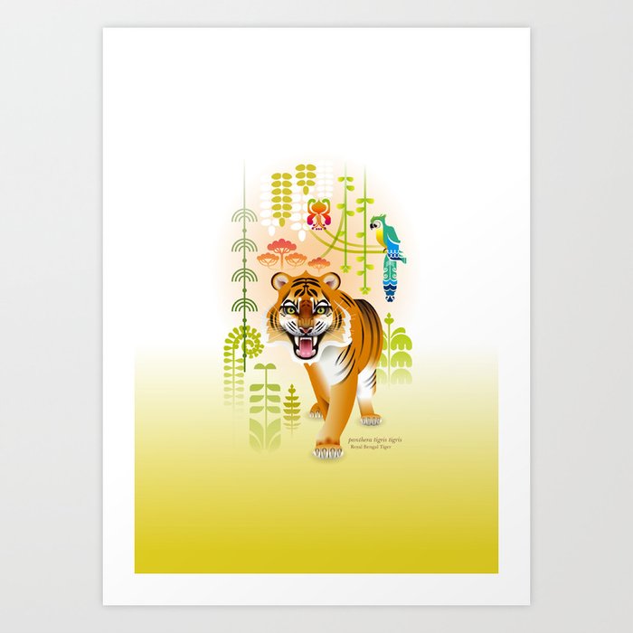 Royal Bengal Tiger [Panthera Tigris Tigris] Art Print