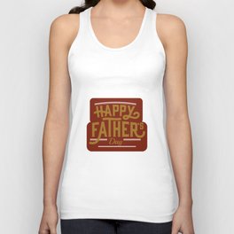 Happy Father's Day Maroon Unisex Tank Top