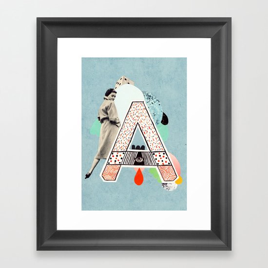 a to z - "A" Framed Art Print