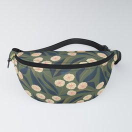 Green Floral Fanny Pack